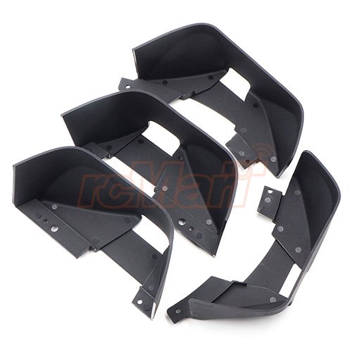 Xtra Speed Plastic Inner Fender Set Black For Axial SCX10 II #XS-SCX230091