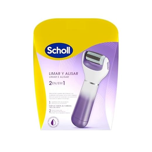 Scholl Lima Eléctrica Durezas Pies Velvet Smooth con Cabezal Exfoliante para Pies y Piernas Secas, Color Rosa
