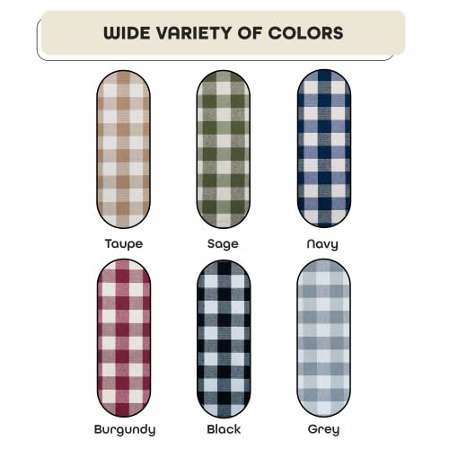 Buffalo Check Tufted Chair Seat Cushions, 2-Pack, Navy - 16" X 15" X 3" - Comfortable Seat Cover Pad With Stain Repellent Fabric & Ties To Indoor & Ourdoor Chair Styles By Achim Home Decor #TOP4