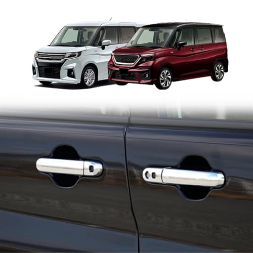 Enjoliveur chromé pour poignée de Suzuki Solio 2021 Coque déco - 4