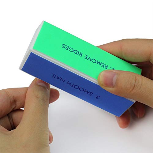 Mausong Nail Art 4 Ways Polish Sanding File Block Manicure Product 2 Pack #TOP4
