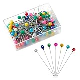 Stecknadeln mit Kopf 600 Stück Edelstahl mit Kunststoffkopf Fstecknadeln...