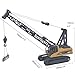 Ailejia Construction Trucks Toys Crane Truck 1/50 Scale DieCast Truck Engineering Car Metal Construction Vehicles Crane Machine Model Toy for Boys (Crawler Crane)