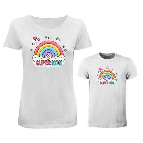 Bundle T-Shirt Coordinato Mamma e Figlia – “Super Mom &