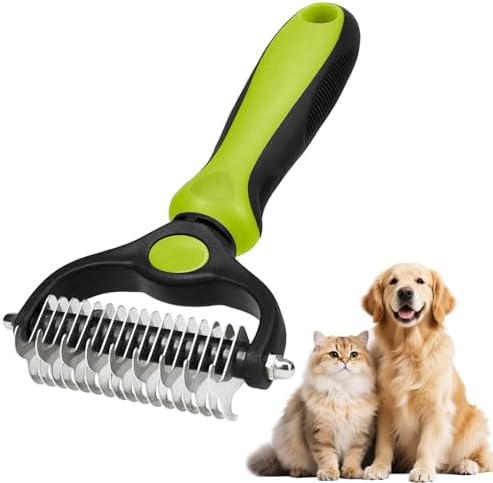Brosse Double Face 17+9 Dents pour Chien Chat, Râteau Démêloir à ...