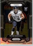 2023 Panini Prizm #395 Peter Skoronski RC Rookie Card Tennessee Titans Official NFL Football Card in Raw (NM or Better) Condition