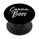 Cannabis Pun Citazione divertente dicendo Weed Dealer Carino Canna Boss PopSockets PopGrip Intercambiabile