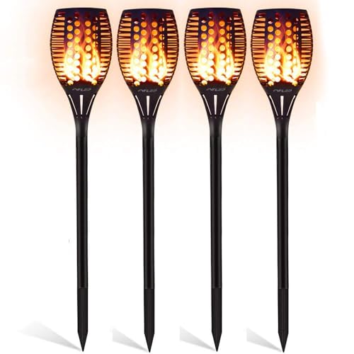 GEYUEYA Home Solarlampen Für Außen Garten 4er Set- 96 LED...