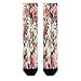 FekiLoot Pink Rose Floral Compression Socks Cozy Soft Support Socks Fashion Breathable Knee High Tube Socks for Adult