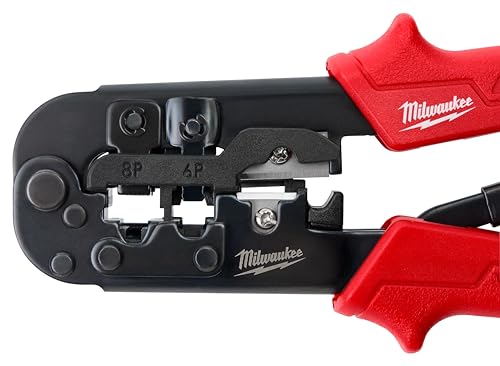 Milwaukee Alicate Desencapador De Fio C/Crimpador E Catraca 48-22-3076