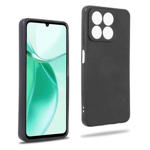 REY Funda Carcasa para ZTE Blade A35   Blade A55, Anti Deslizante Negra, Elegante y Ligera, TPU Flexible Premium