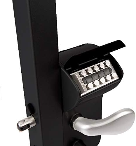 LOCINOX Free Vinci Surface Mounted Mechanical Code Gate Lock - LFKQ40 X1 Black