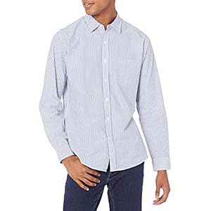Amazon Essentials Men’s Long-Sleeve Casual Poplin Shirt