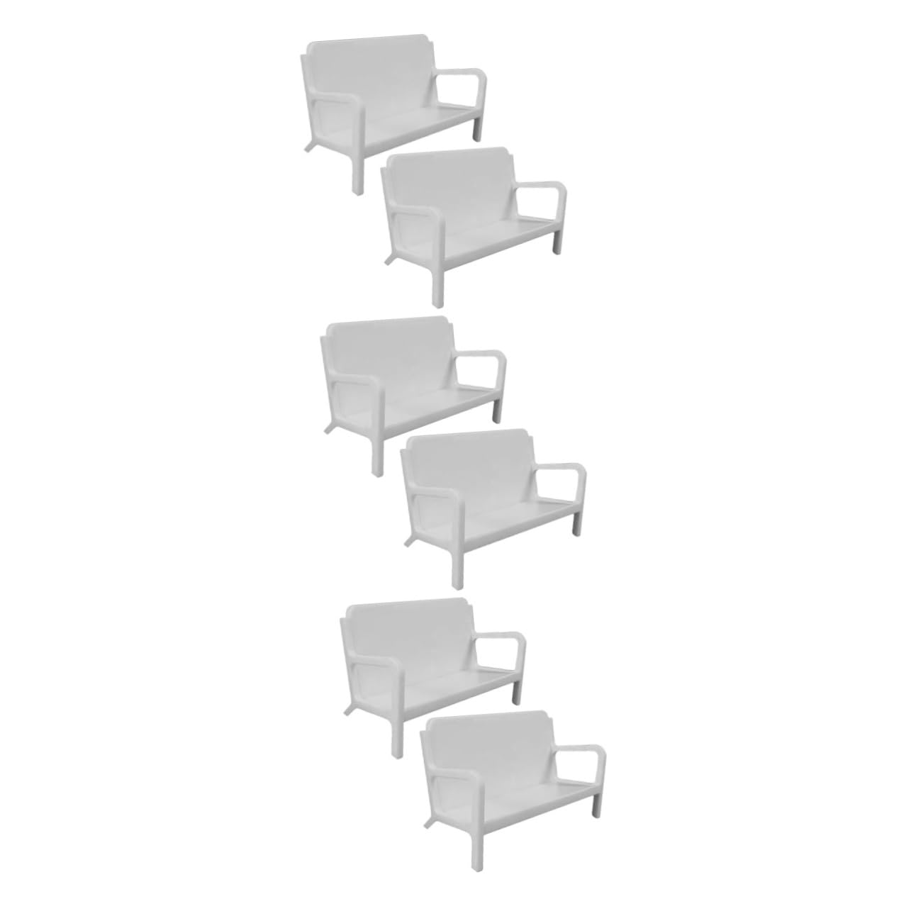 SHINEOFI 6pezzi Porta Biglietti Da Visita Forma Di Divano Elegante Supporto Per Biglietti Da Visita Design Moderno Per Scrivania Per Mantenere Tuo Spazio Ordinato
