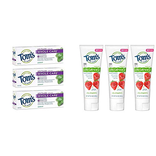 Tom's of Maine Whole Care Toothpaste, Toms Toothpaste with Tom's of