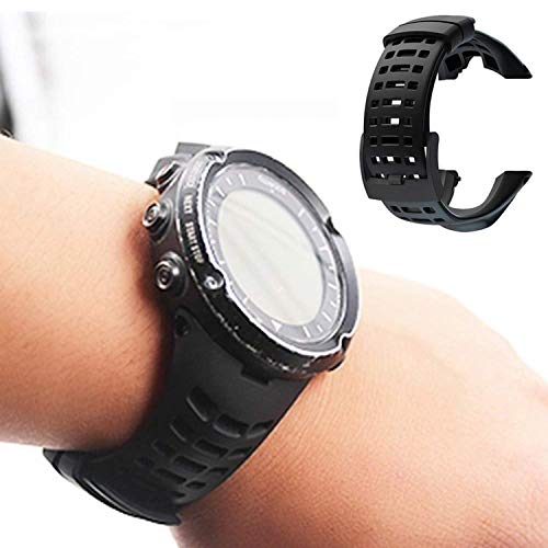 JTMM New Flexible Rubber Watch Replacement, Soft Black Replacement Strap for Suunto Ambit 1/2/2S/2R/3 Sport/3 Run/3 PEAK - Image 4