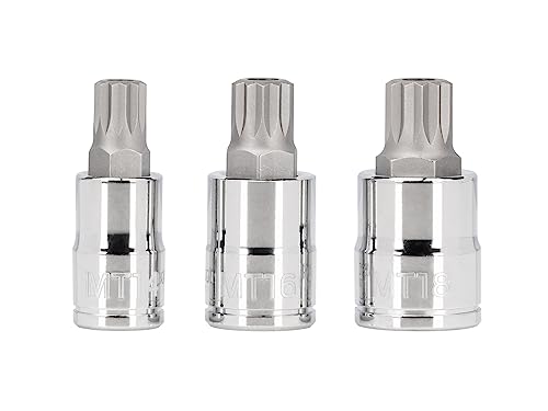Douilles triple square bit socket TEKTON pour démonter les vis de sécurité MT14 à MT18 - 3