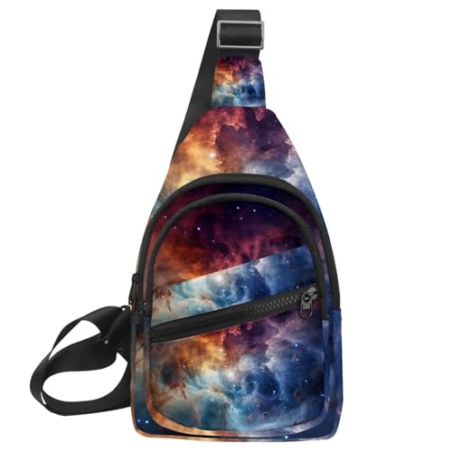Sac à dos bandoulière tortue de mer multicolore petit sac de jour et de poitrine pour homme femme