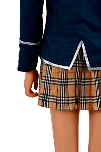 Mtxc Women's Food Wars!: Shokugeki No Soma Cosplay Erina Nakiri Female School Uniform Size Large Blue #TOP5