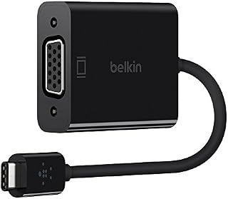 Belkin USB-IF Certified USB Type-C to VGA Adapter (5.9 Inches) (F2CU037btBLK),Black