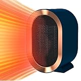 Calentador de espacio: la calefacción de gran angular calienta toda la casa, calentando muy rápidamente, creando un ambiente cálido y cómodo. Calienta desde adentro hacia afuera. Calienta uniformemente toda la casa caliente. 1200 W de potencia, dispositivo de calefacción de bajo consumo de energía, ahorra cada kilovatios hora de electricidad para ti.