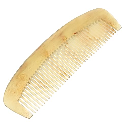 Peigne en corne naturelle antistatique : dites adieu aux nœuds des cheveux bouclés