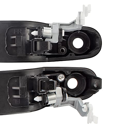 BOXI Set of 2 Exterior Front Left and Right Door Handles fit for Toyota Sienna 1998-2002 2003 / Smooth Black / 80850 80357 6922008010A0 6921008010C0 by BOXI - Image 7