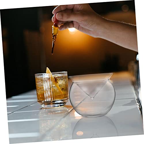 Luxshiny 2 Peças De Copo De Coquetel Bola Vidro Transparente Gelado