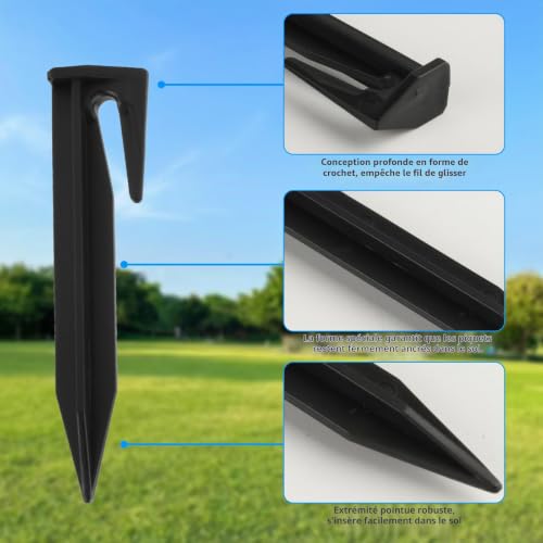 210 Pcs Piquets de Fixation pour Câbles Périphériques – vue 3