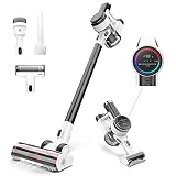 Tineco Aspirateur balai sans fil intelligent Pure One S12, ajuste automatiquement l'aspiration jusqu'à 22KPa, affichage numérique, intégration d'application, tapis sols durs et poils d'animaux