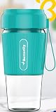 Butterfly FLASH Nutri-Blender Portable | Usb Charging | Smoothie Maker | 6- leaf Ss Blades | Battery Operated Rechargeable Blender | 300Ml | Compact Size | Cyan, In Built Jar, 40 Watts