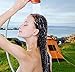 Qdreclod Portable Outdoor Shower with 20L Foldable Bucket, 3.7V Portable Shower with Rechargeable Battery, Camp Shower Compact Handheld Showerhead, Camping Shower Pump Water from Bucket