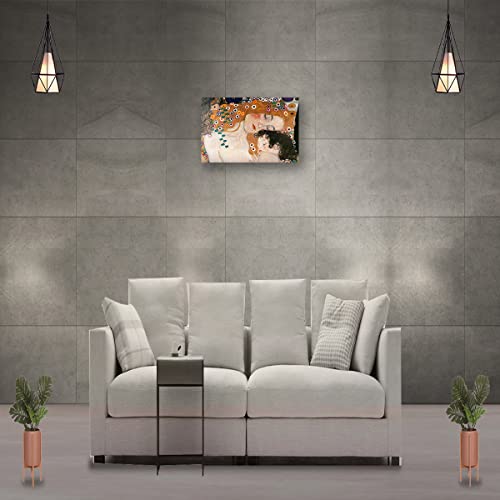Gustav Klimt Wall Art Framed Vintage Art Nouveau Poster Mother And Child Famous Painting Wall Art Pictures For Living Room Wall Decoration Framed (12X18 Inch) #TOP4