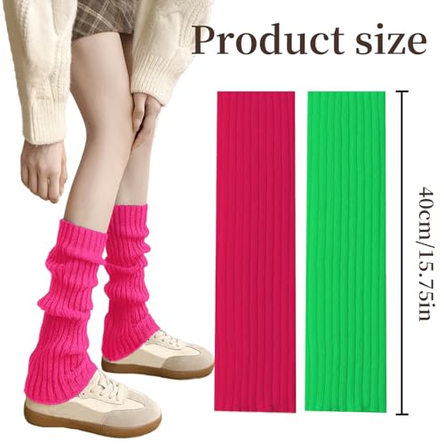 Image of 2 Pcs Leg Warmers Y2k, Leg Warmers, Y2k Accessories, Cute Kawaii Cream Legwarmers for Women Winter