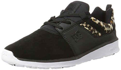 DC Shoes Femme Heathrow Se Sneakers Basses, Noir (Animal), 36 EU