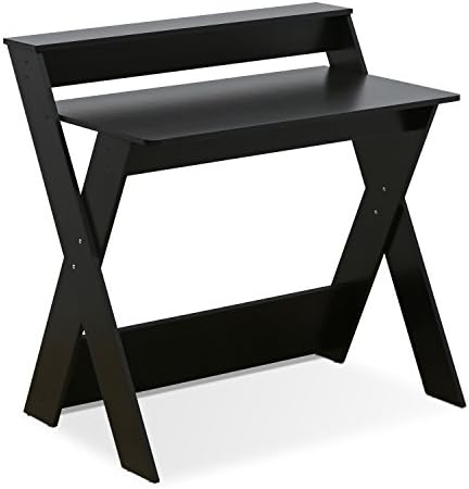 Furinno Computer Desks, Wood, Espresso, 79.76 (W) x 81.28 (H) x 48.01 (D) cm