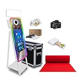 Cette machine de photomaton miroir offre une expérience interactive incroyablement amusante, parfaite pour les mariages, les anniversaires, les bals, les événements de célébrités, les occasions spéciales et les fonctions d'entreprise. Devenez la star du spectacle avec une expérience de photomaton personnalisée qui donne vie à n'importe quelle fête. Les invités peuvent interagir librement sur le stand, prendre des photos qui ajoutent une valeur de divertissement à votre événement. C'est également un investissement locatif idéal pour votre entreprise de fête, vos services DJ ou votre entreprise de planification d'événements.