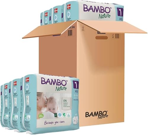Bambo Nature - Premium Eco Nappies Size 1 (2-4kg)