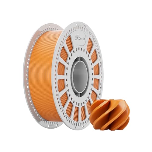 JOY FUTURE ABS 3D Printer Filament, 3D Printer Filament, 1.75mm Dimensional Accuracy +/- 0.02mm, Excellent Resistance, Odorless Non-Toxic, Stability, Tough, 1kg(2.2lbs) Printing Filament (Orange)