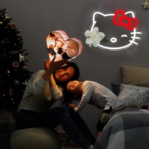 Image of Pugna Cat Neon Signs for Wall Decor Cute Neon Lights for Bedroom Led Business Signs Suitable for Bedroom Man Cave Christmas Best Gift