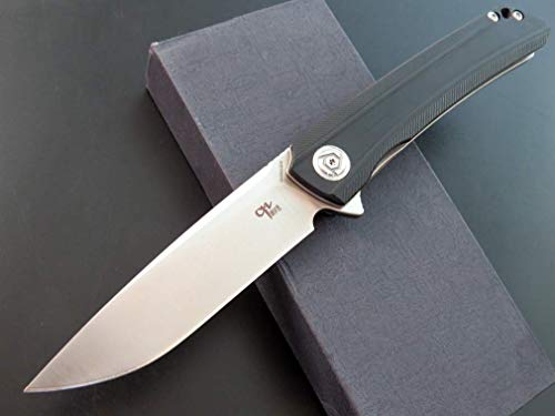 Eafegrow Ch3002-G10 Folding Camping Knives 3.7 Inch D2 Blade And G10 Handle Pocket Knives Outdoor Hunting Knife Tactical Folding Knives (Black) #TOP2