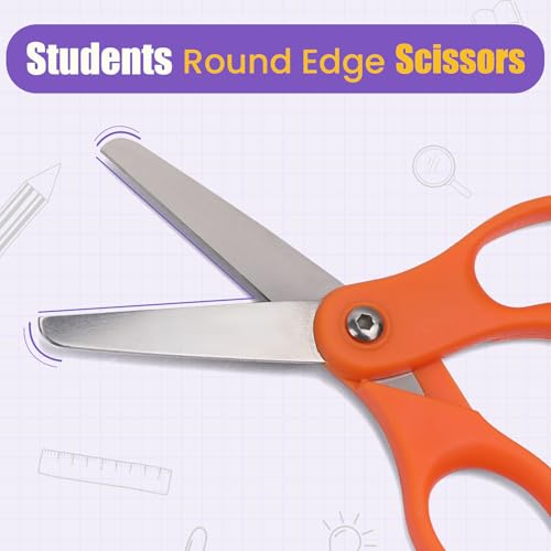 BURVAGY 36 Pack 5" Kids Scissors Safety Children Small Scissors for School by BURVAGY - Image 4