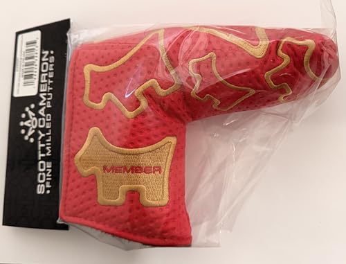 Scotty Cameron 2026 Club Cameron Blade Putter Headcover, Red and