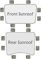 Vista 4 de 16 piezas de clips para parasol de techo compatibles con el techo solar de Tesla Model 3 Model Y, accesorios de instalación de protección contra