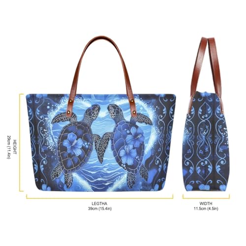 Image of 2PCS Tote Bag for Women Top Handle Purse with Wallet, Hobo Bag Tote Shoulder Bag with PU Cosmetic Bag