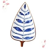 MAGICLULU Blattförmiger Keramiksauce Dish Vielseitiger Snackteller Für Desserts Und Dips Für Partys Und Zufälliges Leicht Zu Reinigen