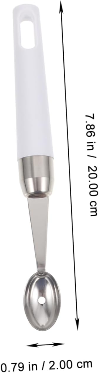 White Stainless Steel Fruit Scoop Digging Spoon for Watermelon