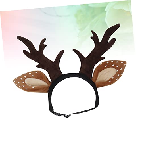 Diadema para mascota con cuernos de reno S miniatura 4
