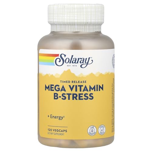 Solaray Mega B Stress Two Stage Timed Release Supplement, 120 Count