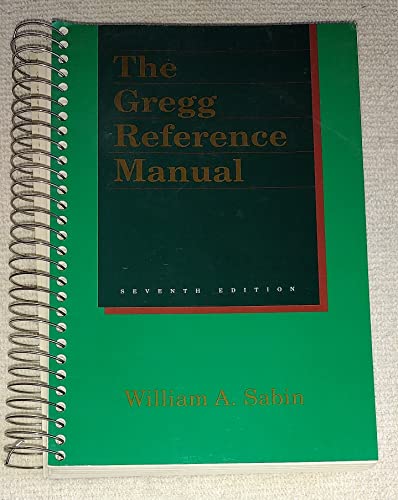 Gregg Reference Manual